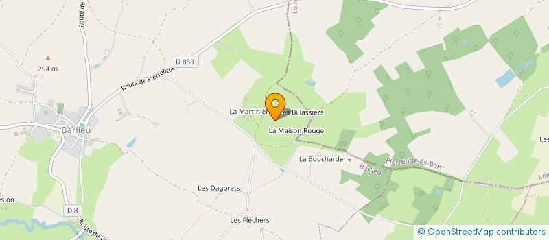 localisation de l'entreprise MADAME CLAIRE BERGOUGNIOU à BARLIEU