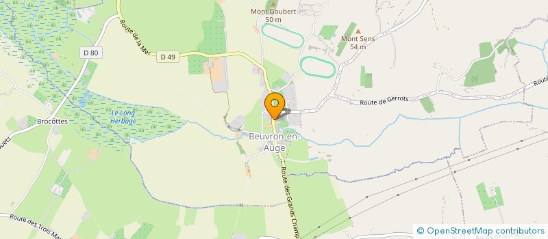 localisation de l'entreprise MADAME CLAIRE BERRURIER  BEUVRON-EN-AUGE