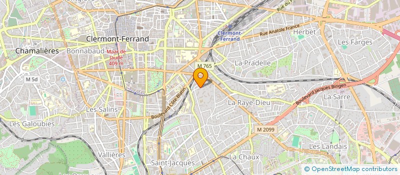 localisation de l'entreprise MADAME CLAIRE BERTHON  CLERMONT-FERRAND