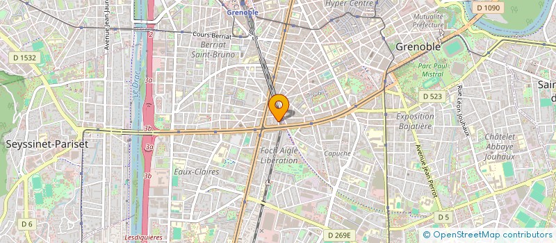 localisation de l'entreprise MADAME CLAIRE BERTIN  GRENOBLE