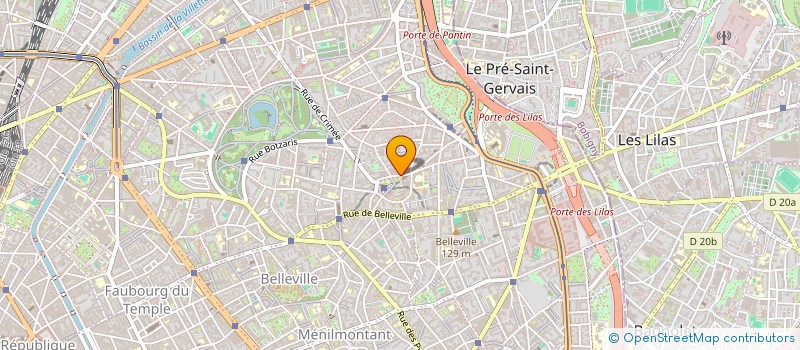 localisation de l'entreprise MADAME CLAIRE BERTINET  PARIS