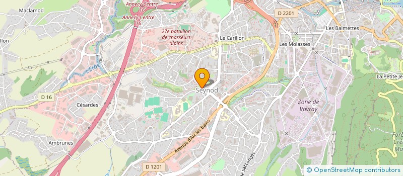 localisation de l'entreprise MADAME CLAIRE BERUARD à ANNECY