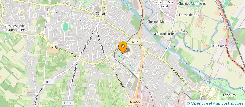 localisation de l'entreprise MADAME CLAIRE BILLAULT à OLIVET
