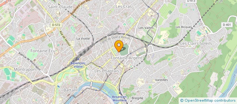 localisation de l'entreprise MADAME CLAIRE BILLECARD  BESANCON