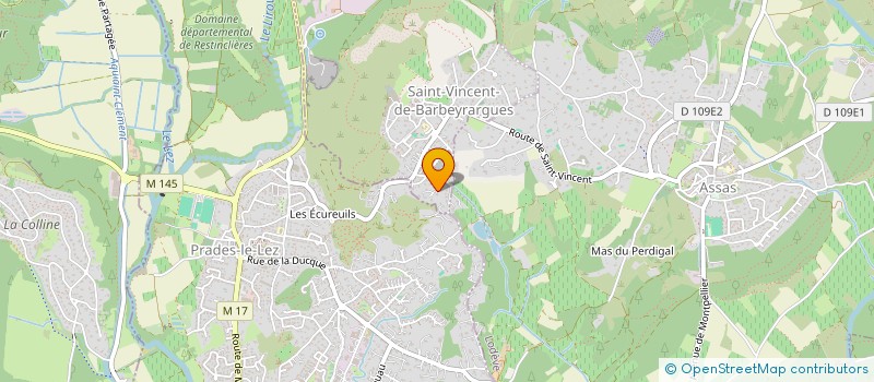 localisation de l'entreprise MADAME CLAIRE BILLET  SAINT-VINCENT-DE-BARBEYRARGUES