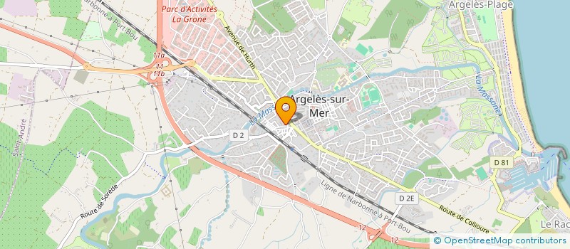 localisation de l'entreprise MADAME CLAIRE BILLOET  ARGELES-SUR-MER