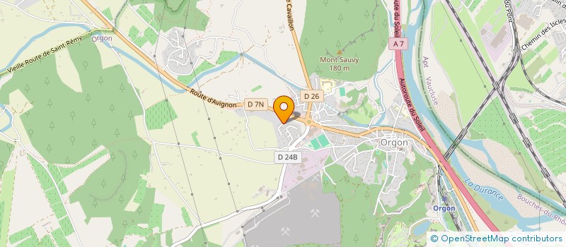 localisation de l'entreprise MADAME CLAIRE BISEL  ORGON