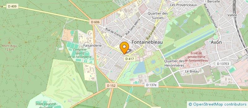 localisation de l'entreprise MADAME CLAIRE BISSON à FONTAINEBLEAU