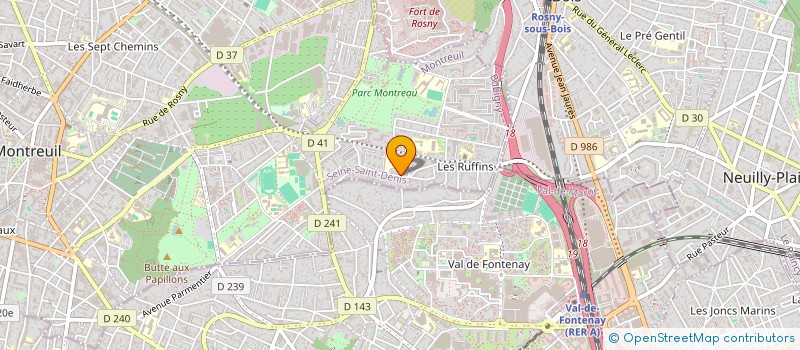 localisation de l'entreprise MADAME CLAIRE BIUNDO à MONTREUIL