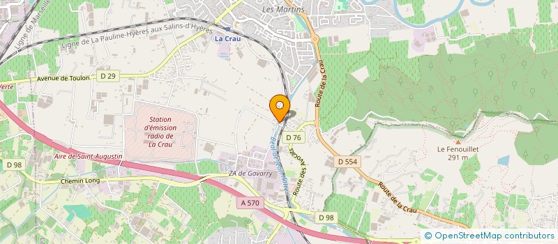 localisation de l'entreprise MADAME CLAIRE BLAIZOT  LA CRAU