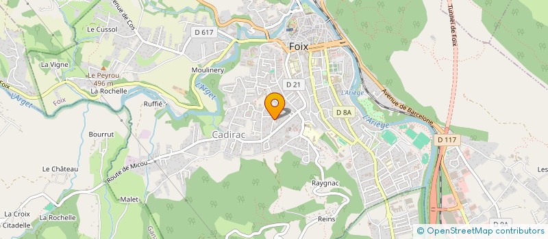 localisation de l'entreprise MADAME CLAIRE BLANC  FOIX