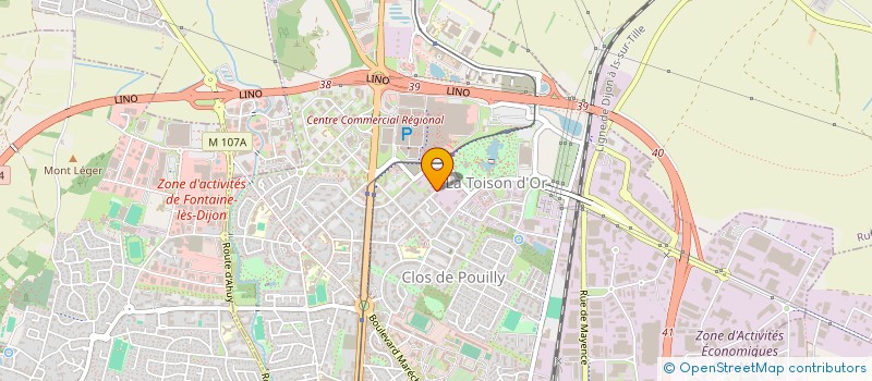 localisation de l'entreprise MADAME CLAIRE BLANCHARD  DIJON