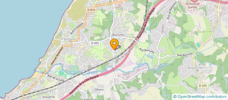 localisation de l'entreprise MADAME CLAIRE BLANDIN  BIDART