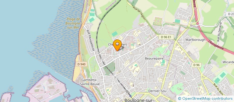 localisation de l'entreprise MADAME CLAIRE BLANDINE YVON FORESTIER  BOULOGNE-SUR-MER