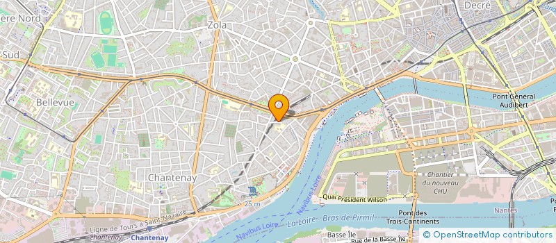 localisation de l'entreprise MADAME CLAIRE BODIN à NANTES