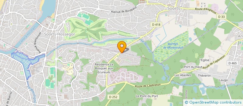 localisation de l'entreprise MADAME CLAIRE BOISRENOULT à CAPBRETON