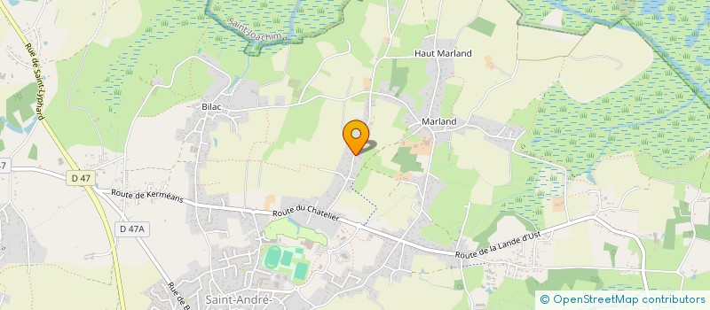 localisation de l'entreprise MADAME CLAIRE BOISROBERT  SAINT-ANDRE-DES-EAUX