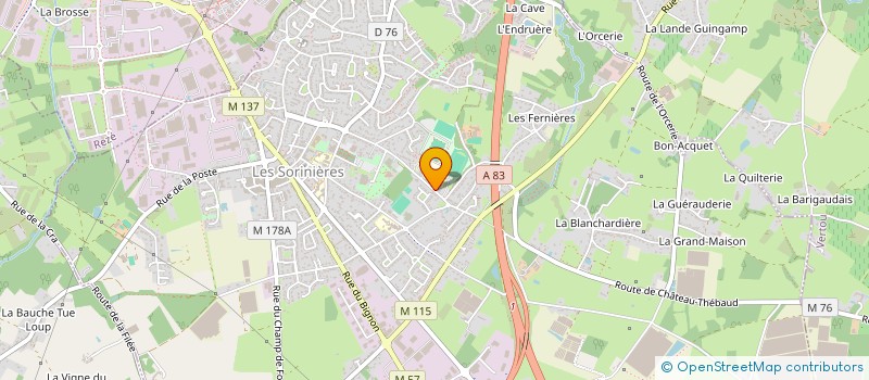 localisation de l'entreprise MADAME CLAIRE BOIZIOT  LES SORINIERES