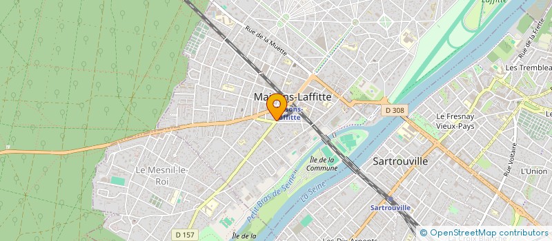 localisation de l'entreprise MADAME CLAIRE BOMY  MAISONS-LAFFITTE