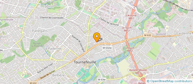 localisation de l'entreprise MADAME CLAIRE BONNET  TOURNEFEUILLE