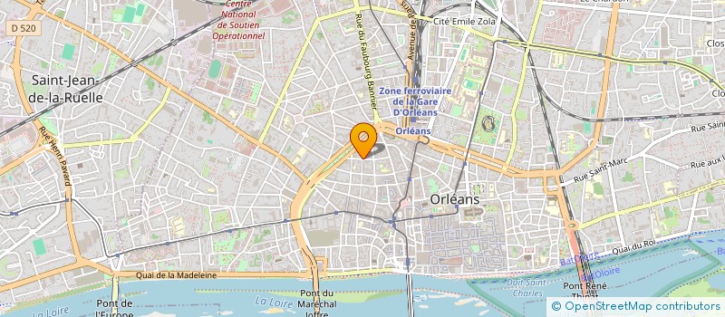 localisation de l'entreprise MADAME CLAIRE BONNEVIALLE à ORLEANS