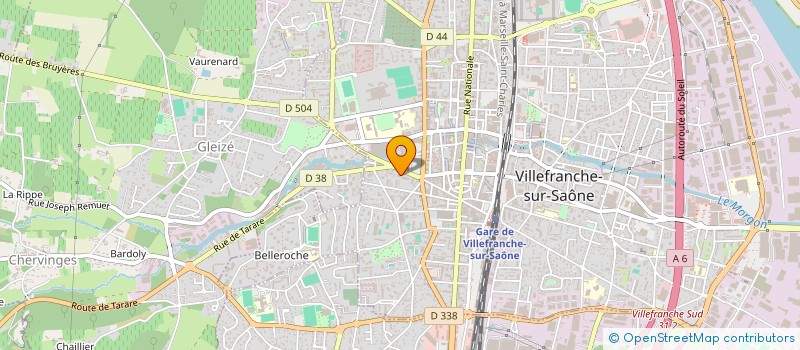 localisation de l'entreprise MADAME CLAIRE BORCIER  VILLEFRANCHE-SUR-SAONE