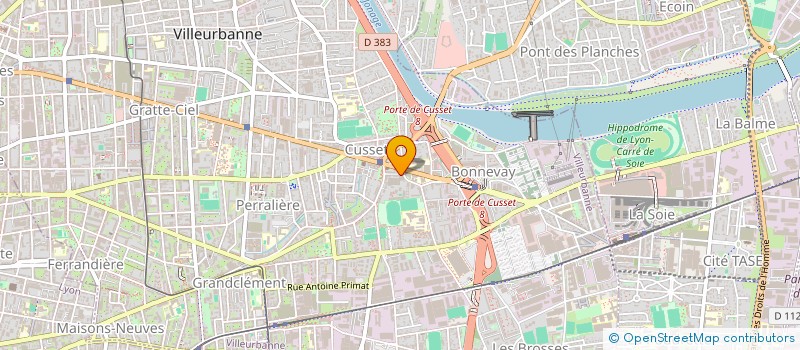 localisation de l'entreprise MADAME CLAIRE BOROTRA  VILLEURBANNE