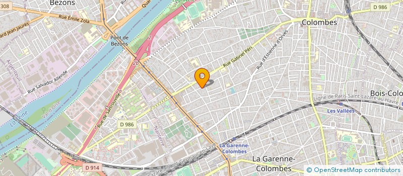 localisation de l'entreprise MADAME CLAIRE BOUCHER à COLOMBES
