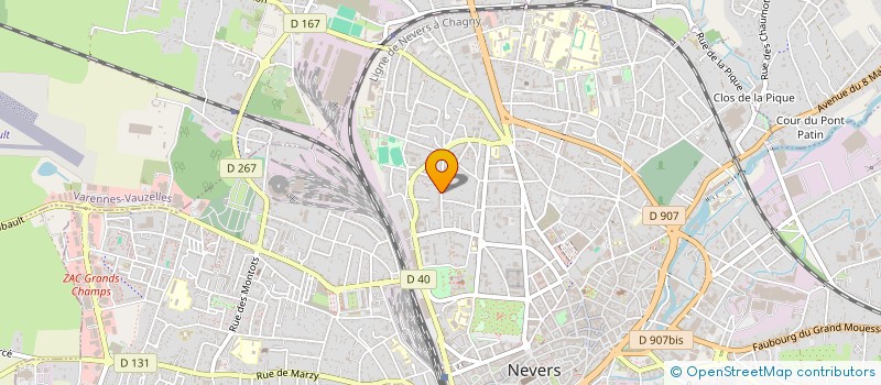 localisation de l'entreprise MADAME CLAIRE BOUDAUD à NEVERS