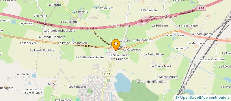 localisation de l'entreprise MADAME CLAIRE BOUDIER  LOIRON-RUILLE