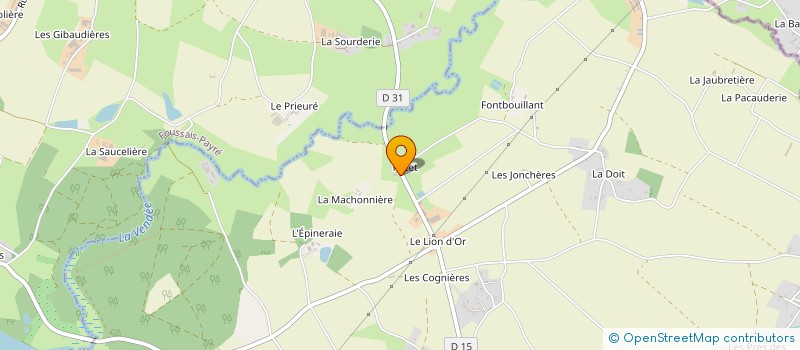 localisation de l'entreprise MADAME CLAIRE BOUILLAUD  SAINT-HILAIRE-DES-LOGES