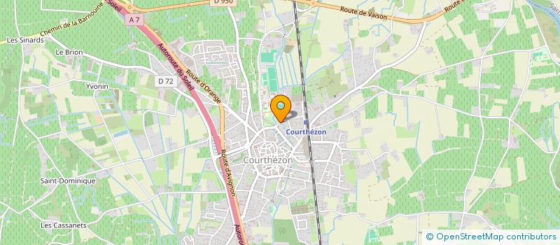 localisation de l'entreprise MADAME CLAIRE BOUNIOT  COURTHEZON