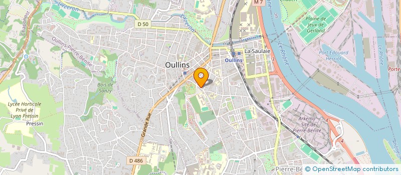 localisation de l'entreprise MADAME CLAIRE BOUQUET  OULLINS-PIERRE-BENITE