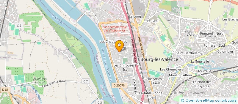 localisation de l'entreprise MADAME CLAIRE BOURBIGOT  BOURG-LES-VALENCE