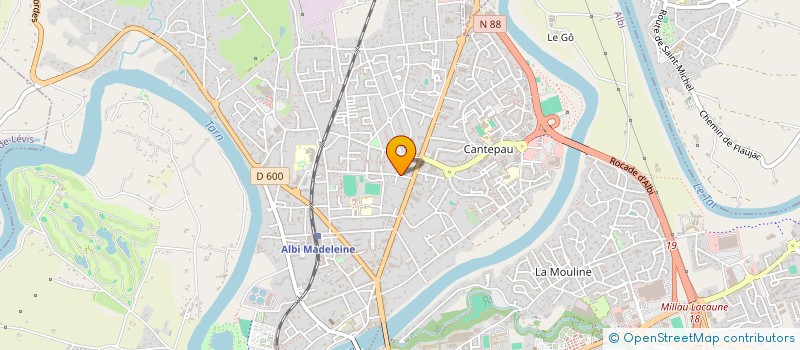 localisation de l'entreprise MADAME CLAIRE BOURDET à ALBI