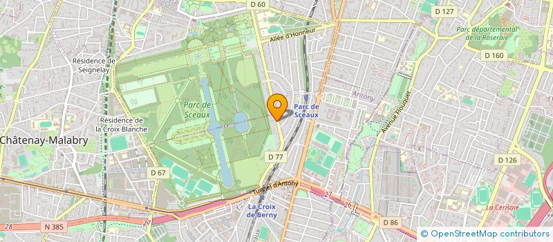 localisation de l'entreprise MADAME CLAIRE BOURDIER à ANTONY