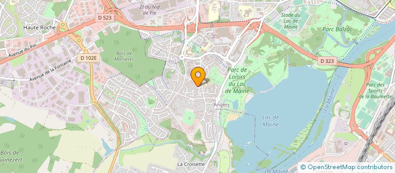 localisation de l'entreprise MADAME CLAIRE BOURDON  ANGERS