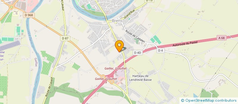 localisation de l'entreprise MADAME CLAIRE BOUREUX  BRENS