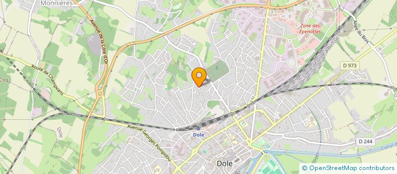 localisation de l'entreprise MADAME CLAIRE BOURGEOIS-REPUBLIQUE à DOLE