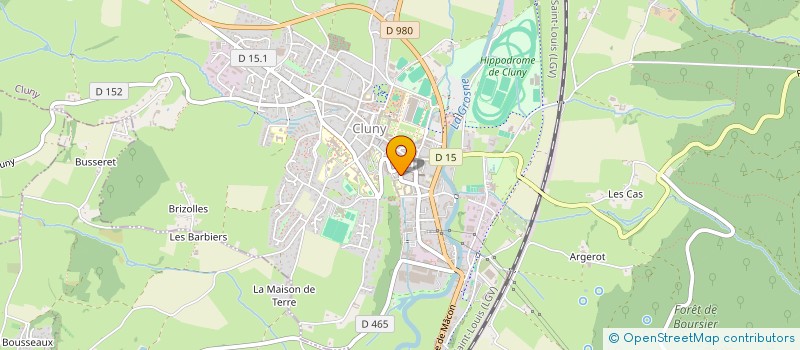 localisation de l'entreprise MADAME CLAIRE BOURGEOISAT  CLUNY