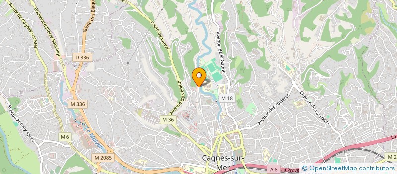localisation de l'entreprise MADAME CLAIRE BOURNEUF à CAGNES-SUR-MER