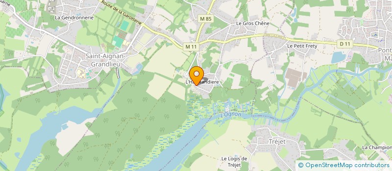 localisation de l'entreprise MADAME CLAIRE BOUTREUX  SAINT-AIGNAN-GRANDLIEU