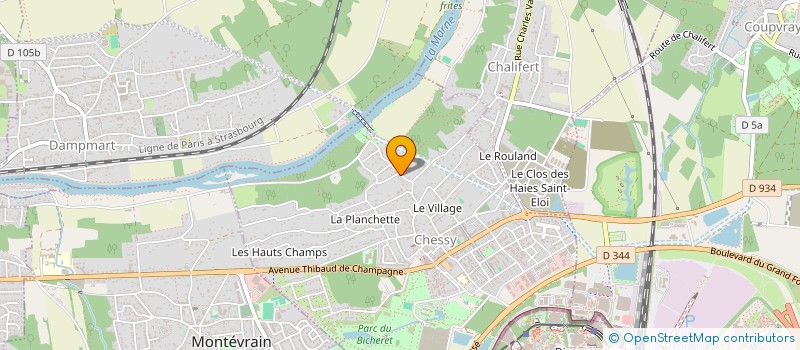 localisation de l'entreprise MADAME CLAIRE BOUYE  CHESSY