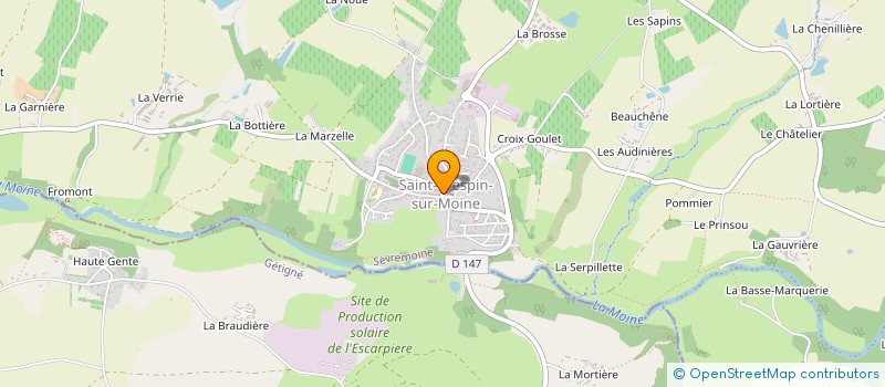 localisation de l'entreprise MADAME CLAIRE BOUYER  SEVREMOINE