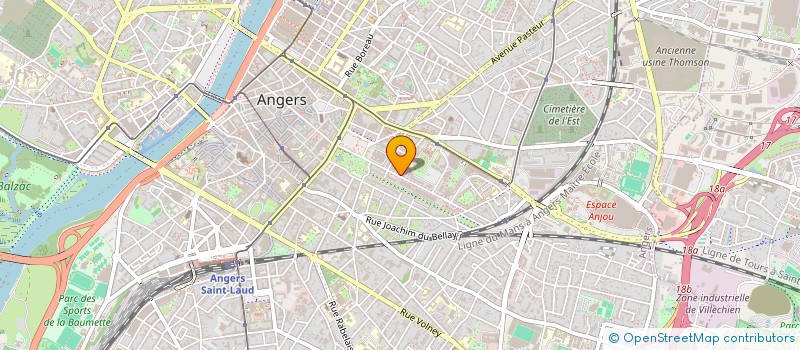 localisation de l'entreprise MADAME CLAIRE BOUZY  ANGERS