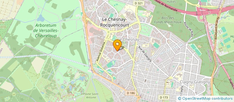 localisation de l'entreprise MADAME CLAIRE BOYERE  LE CHESNAY-ROCQUENCOURT