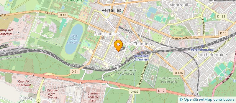 localisation de l'entreprise MADAME CLAIRE BRABEC à VERSAILLES