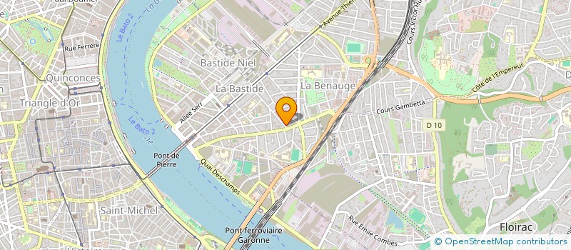 localisation de l'entreprise MADAME CLAIRE BRANDALISE  BORDEAUX