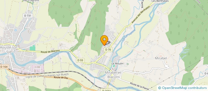 localisation de l'entreprise MADAME CLAIRE BRASIER  MIRABEL-ET-BLACONS