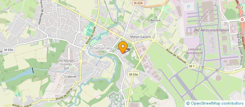 localisation de l'entreprise MADAME CLAIRE BRASSEUR  CORNEBARRIEU